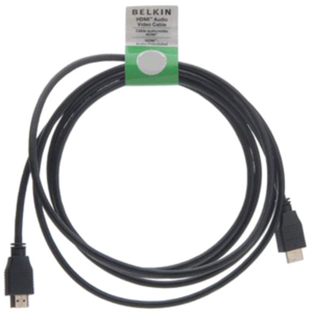 Belkin HDMI Cable, M/M - 8 ft HDMI A/V Cable for TV, Audio/Video Device - First End: 1x 19-pin HDMI Type A Digital Audio/Video - F8V3311B08 MPN:F8V3311B08