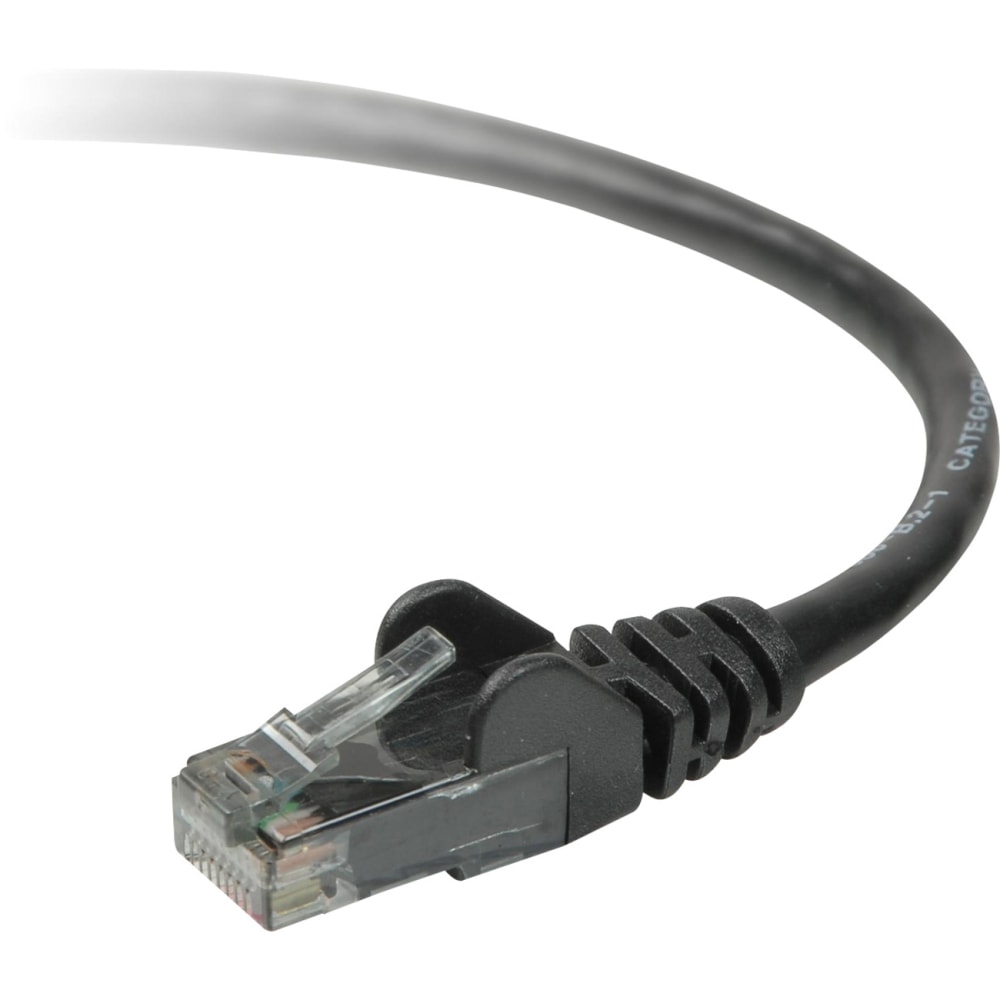Belkin - Patch cable - TAA Compliant - RJ-45 (M) to RJ-45 (M) - 10 ft - UTP - CAT 5e - molded, snagless, stranded - black MPN:TAA791-10-BLK-S