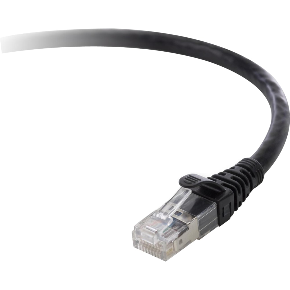 Belkin Cat.6 UTP Patch Cable - RJ-45 Male Network - RJ-45 Male Network - 3ft - Black MPN:TAA980-03-BLK-S