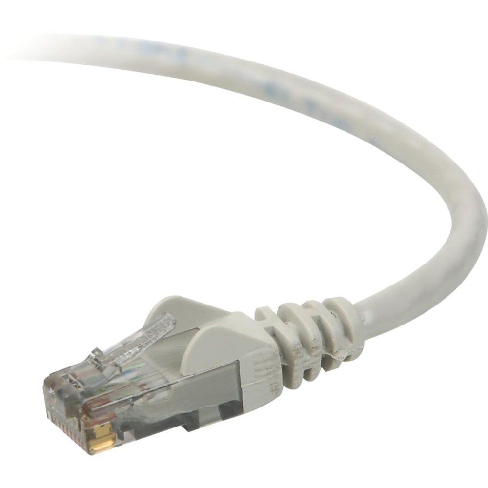 Belkin Cat.6 UTP Patch Cable - RJ-45 Male Network - RJ-45 Male Network - 10ft - Gray MPN:TAA980-10-GRY-S