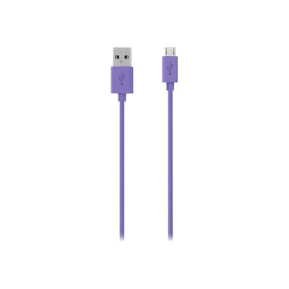 Belkin MIXIT - USB cable - Micro-USB Type B (M) to USB (M) - 1.22 m - purple MPN:F2CU012BT04-PUR