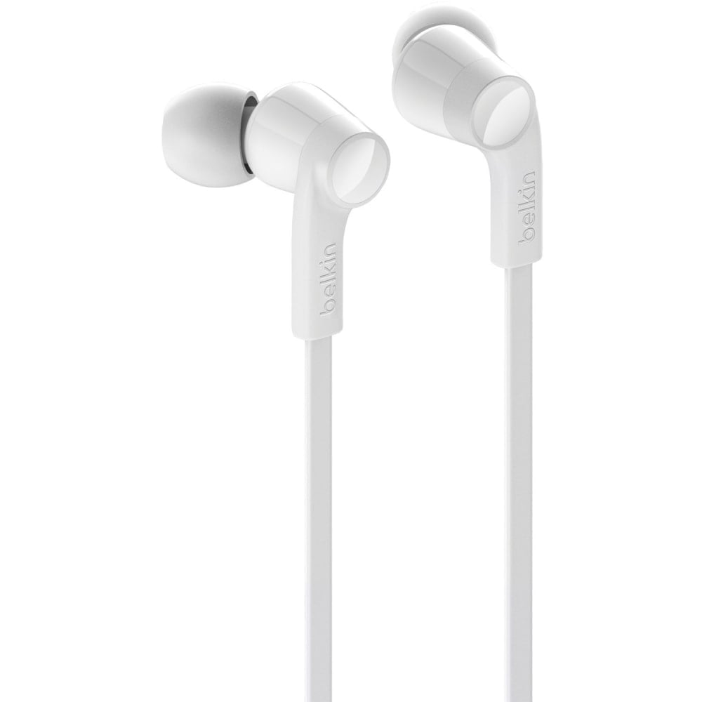 Belkin SoundForm Wired Earbuds with USB-C Connector - Stereo - USB Type C - Wired - Earbud - Binaural - In-ear - 4 ft Cable - White MPN:G3H0002BTWHT
