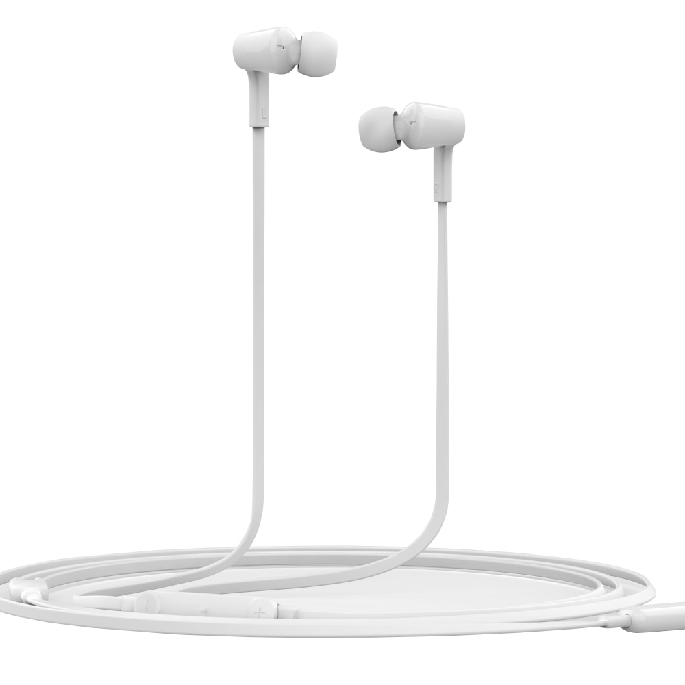 Belkin SoundForm USB-C Wired Earbuds With Adjustable Volume Limiter, White MPN:G3H0002FQWHV2