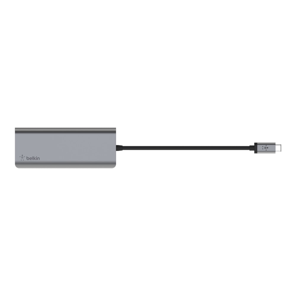 Belkin USB-C 6-in-1 Multiport Adapter, Laptop Docking Station, 4k HDMI, 100W Power Delivery - USB Type C - USB Type-C - Wired MPN:AVC008BTSGY