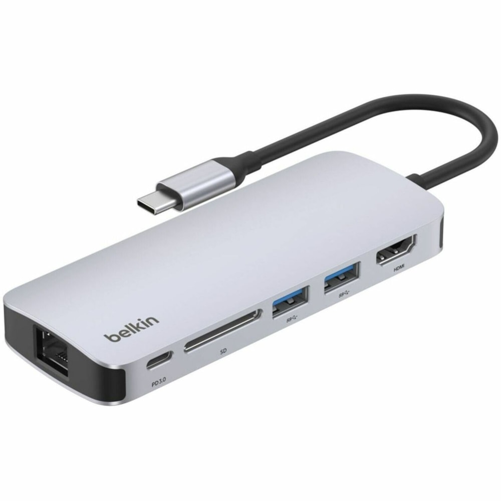 Belkin Connect USB-C 6-in-1 Multiport Hub, AVC008FQSGYV2 MPN:AVC008FQSGY-V2