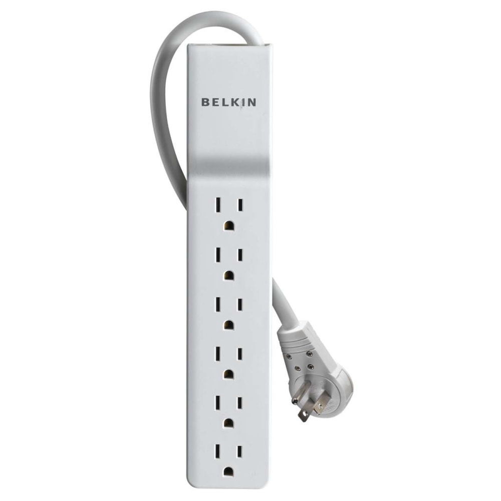 Belkin 6-Outlet Home And Office Surge Protector - 6 foot cord - Black - 720 Joule - Receptacles: 6 - 720J MPN:BE106000-06R