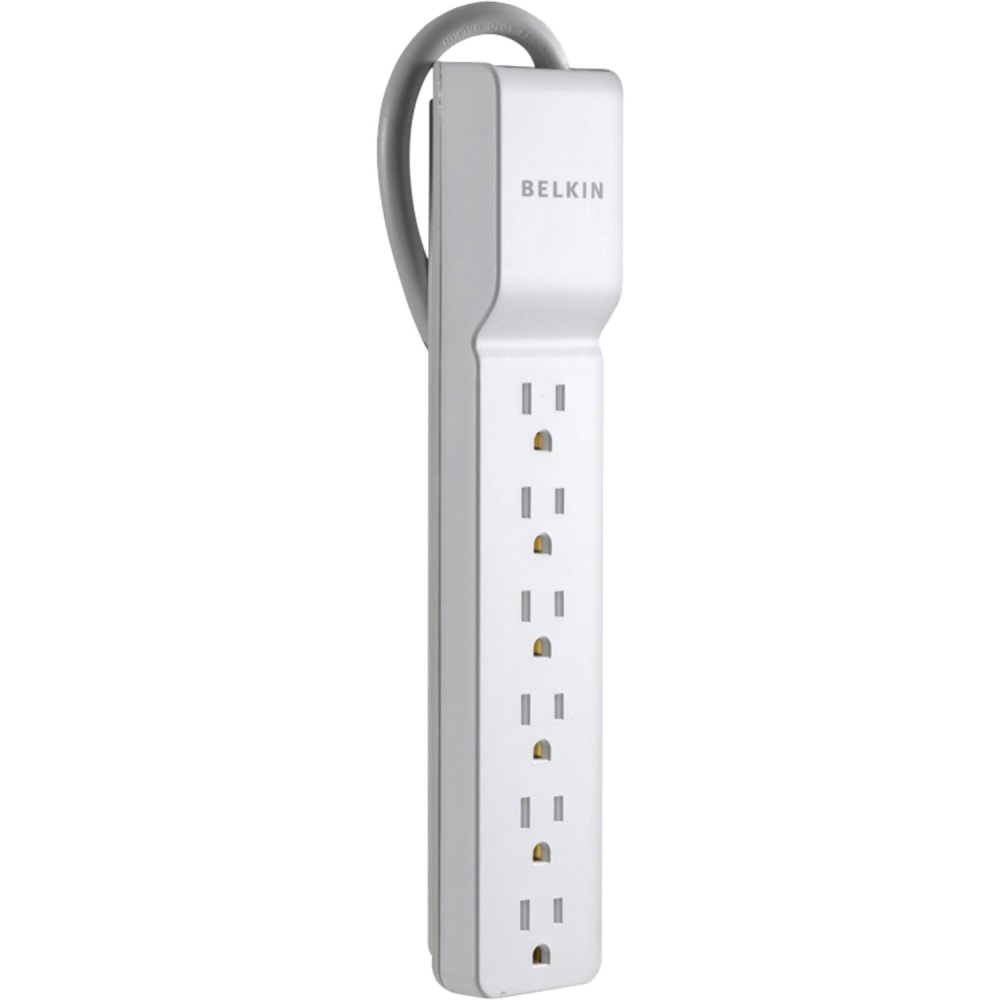 Belkin Home/Office Series Surge Protector With 6 Outlets, 2.5ft Cord MPN:BE106000-2.5