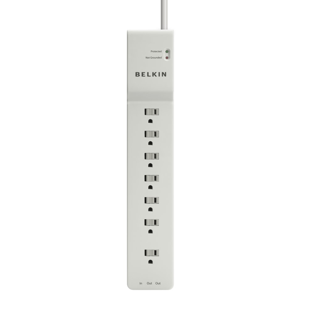 Belkin Home/Office Series Surge Protector With 7 Outlets, 6ft Cord MPN:BE107200-06