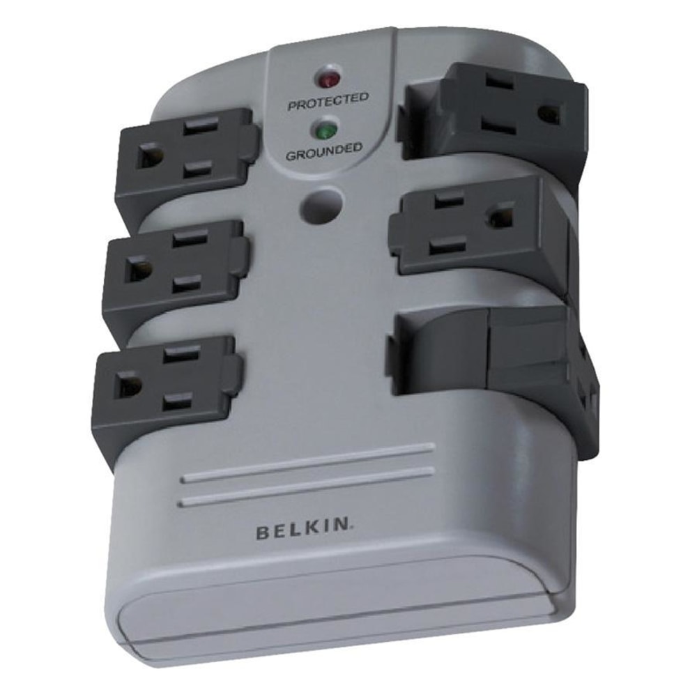 Belkin Wall-Mounted Surge Protector With 6 Rotating Outlets MPN:BP106000