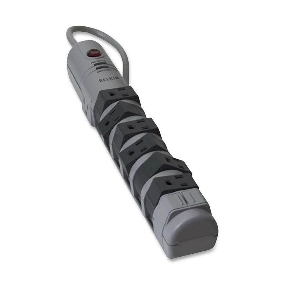 Belkin Pivot-Plug Surge Protector, 8 AC Outlets, 6ft Cord, Gray MPN:BP108200-06