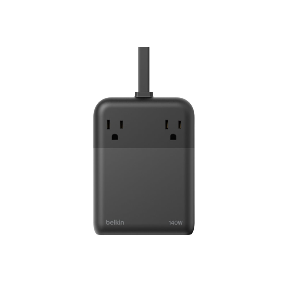 Belkin - Power strip - AC - 140 Watt - input: Type B - output connectors: 2 (2 x Type B, USB, 3 x USB-C (PD)) - 5 ft cord MPN:SRZ003TT5