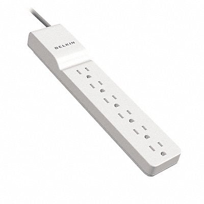 Surge 6 Outlet White Rotating Plug MPN:BE106000-08R