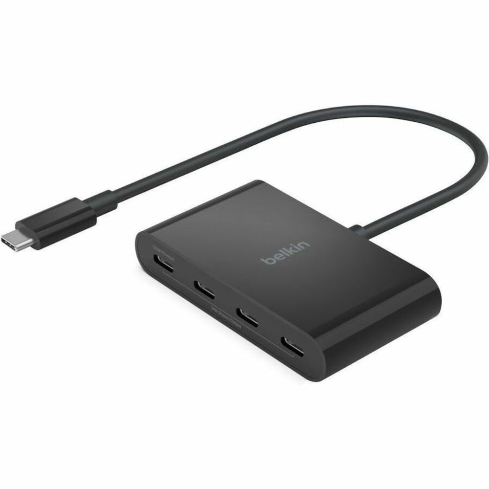 Belkin Connect USB-C 4-Port Hub, Adapter Dongle, 4xUSB-C Ports & 100W PD Max 10Gbps Data Transfer Mac/Chromebook - AVC018BTBK MPN:AVC018BTBK