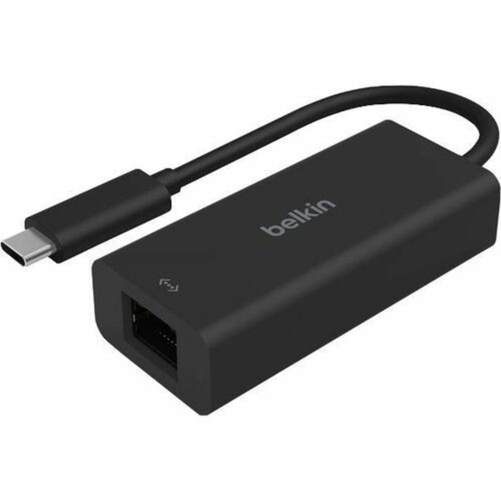 Belkin Connect USB-C to 2.5 Gb Ethernet Adapter - USB Type C - 2.50 Gbit/s Data Transfer Rate - 1 Port(s) - 1 - Twisted Pair - 10/100/1000Base-T MPN:INC012BTBK