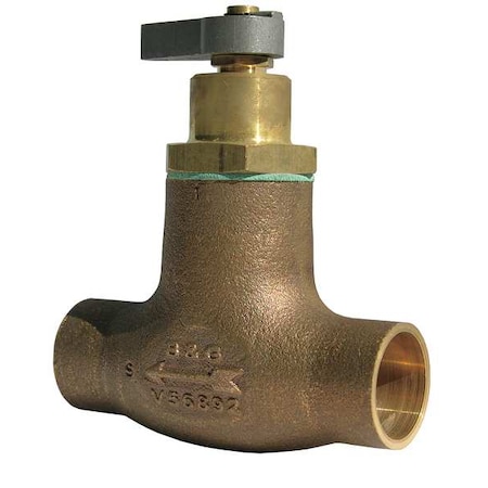 Flo-Control Valve, 3/4 In, Sweat, Bronze MPN:107024