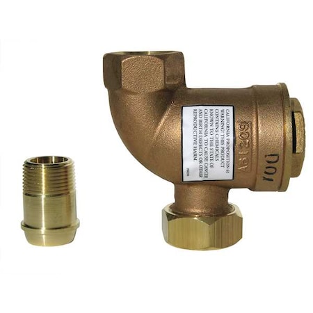 Steam Trap, 125 psi, Brass, 3/4 in, 2 Ports MPN:8C-S-3-125