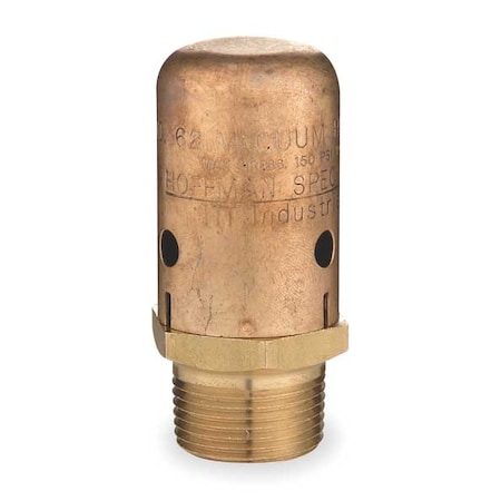 Vacuum Breaker, 3/4 In, MNPT, Brass, 150 psi MPN:62