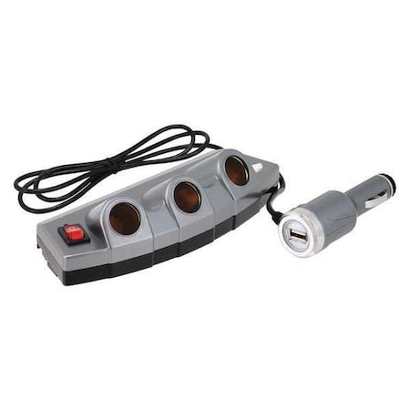 Power Strip And USB Power Port, 3 Outlet MPN:39256-8