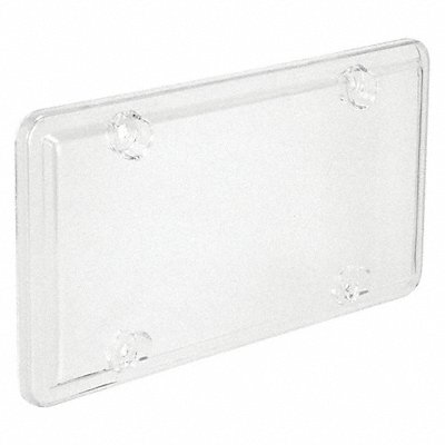 License Plate Cover Clear Polymer MPN:00456-8