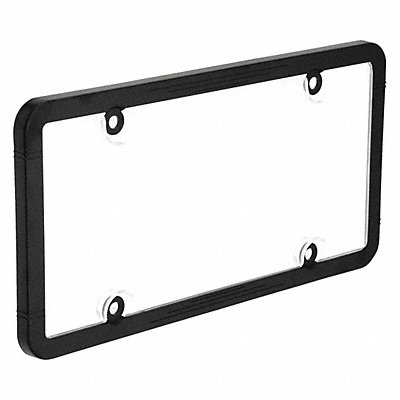 License Plate Cover Clear/Black Polymer MPN:45601-8
