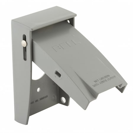 Weatherproof Cover, Single Gang Box Type, 1 Gang, Flip/Snap Cover Type MPN:5031-0
