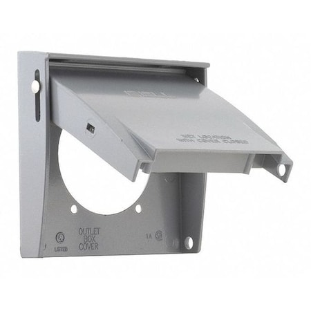 Weatherproof Cover, Double Gang Box Type, 2 Gang, Flip/Snap Cover Type MPN:5034-0