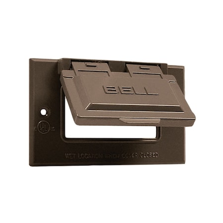 Weatherproof Cover, Single Gang Box Type, 1 Gang, Flip/Snap Cover Type MPN:5101-2