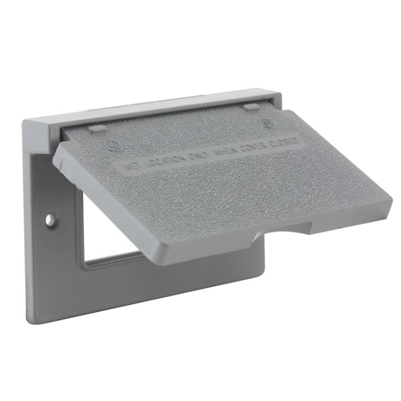 Weatherproof Cover, Single Gang Box Type, 1 Gang, Flip/Snap Cover Type MPN:5102-0