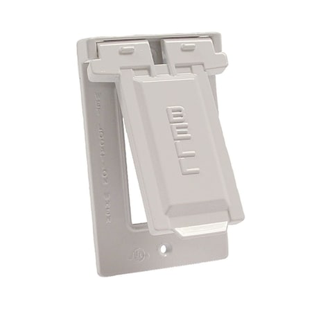 Weatherproof Cover, Single Gang Box Type, 1 Gang, Flip/Snap Cover Type MPN:5103-1