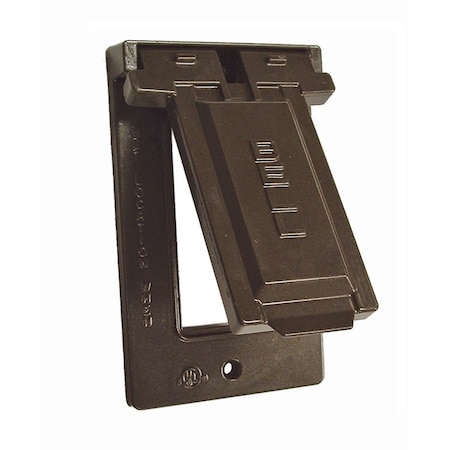 Weatherproof Cover, Single Gang Box Type, 1 Gang, Flip/Snap Cover Type MPN:5103-2