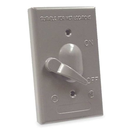 Weatherproof Cover, Switch Box Type, 1 Gang, Toggle Cover Type MPN:5121-0
