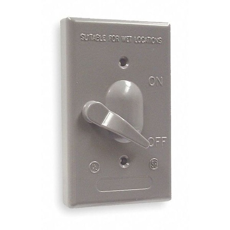 Weatherproof Cover, Switch Box Type, 1 Gang, Toggle Cover Type MPN:5137-0
