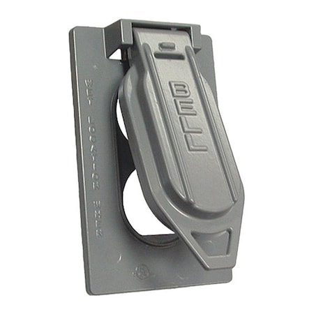 Box Cover, Outlet Box Type, 1 Gang, Aluminum, Flip and Snap Cover Type MPN:5146-5