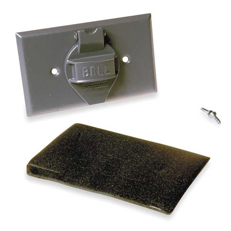 1 -Gang Horizontal Weatherproof Cover, Aluminum MPN:5152-0