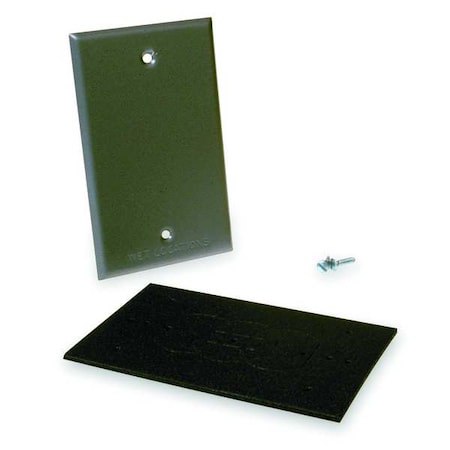 Weatherproof Cover, Single Gang Box Type, 1 Gang, Blank Cover Type MPN:5173-0