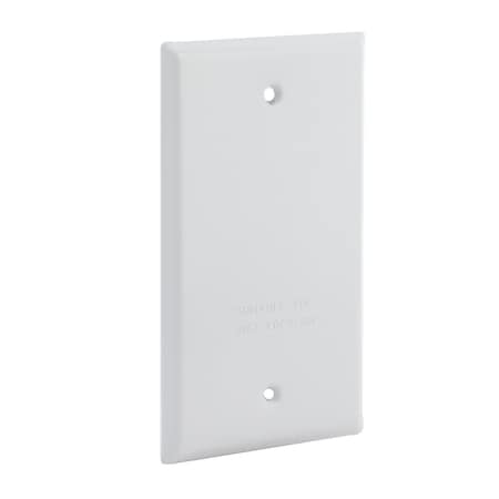 Weatherproof Cover, Wall Box Type, 1 Gang, Aluminum, Blank Cover Type MPN:5173-1