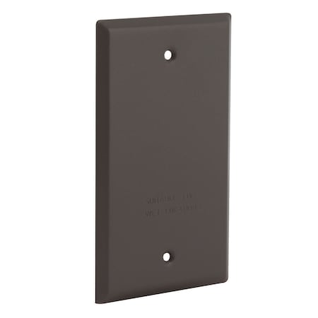 Weatherproof Cover, Wall Box Type, 1 Gang, Aluminum, Blank Cover Type MPN:5173-2