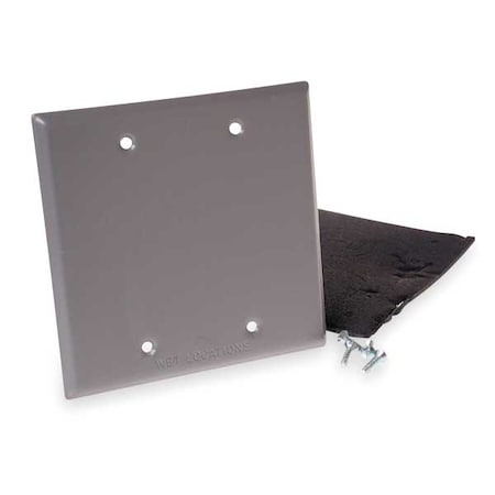 Weatherproof Cover, Double Gang Box Type, 2 Gang, Blank Cover Type MPN:5175-0