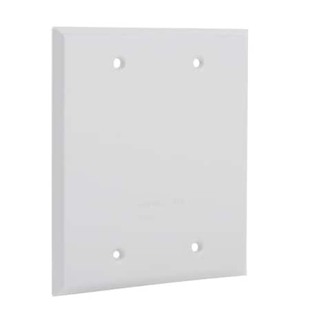 Weatherproof Cover, Wall Box Type, 2 Gang, Aluminum, Blank Cover Type MPN:5175-1