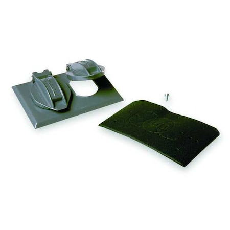 Weatherproof Cover, Single Gang Box Type, 1 Gang, Flip/Snap Cover Type MPN:5180-0