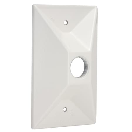 Box Cover, Single Gang Box Type, 1 Gang, Die-Cast Aluminum, Lampholder and Cluster Cover Type MPN:5186-1