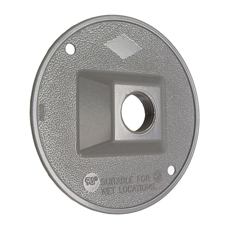 Box Cover, Outlet Box Type, Metallic, Lampholder and Cluster Cover Type MPN:5193-0