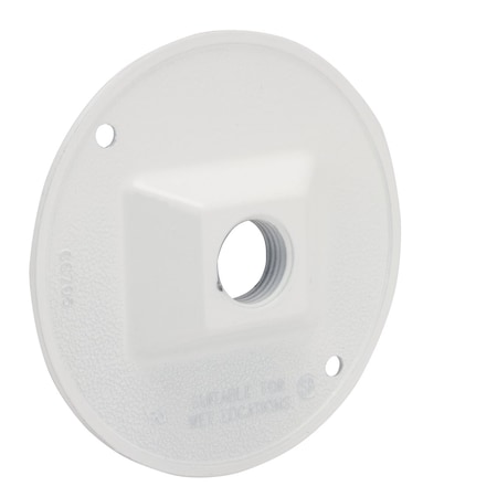 Box Cover, Outlet Box Type, 1 Gang, Die-Cast Aluminum, Lampholder and Cluster Cover Type MPN:5193-1