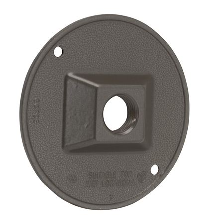 Box Cover, Outlet Box Type, Die-Cast Aluminum, Lampholder and Cluster Cover Type MPN:5193-2