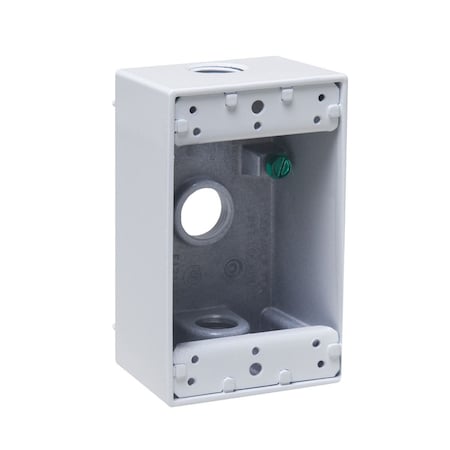 Weatherproof Electrical Box, Gang Box Type, Aluminum MPN:5320-1