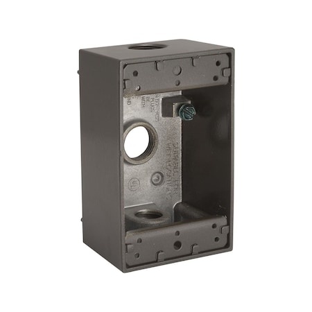 Weatherproof Electrical Box, Gang Box Type, Aluminum MPN:5320-2