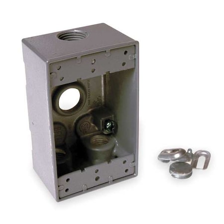 Weatherproof Electrical Box, 18.3 cu in, FSS Box Type, 1 Gang, Aluminum, Rectangular Shape MPN:5321-0