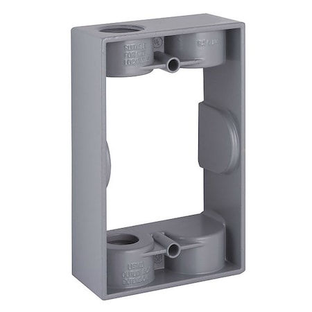Adapter, 1 Gang, Aluminum, Extension/Adapter Box Type MPN:5399-0