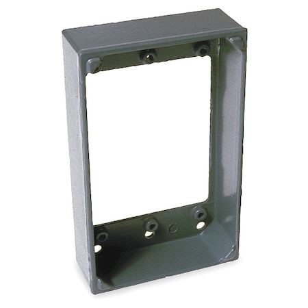 Extension Box, 1 Gang, Aluminum, Extension/Adapter Box Type MPN:5406-0