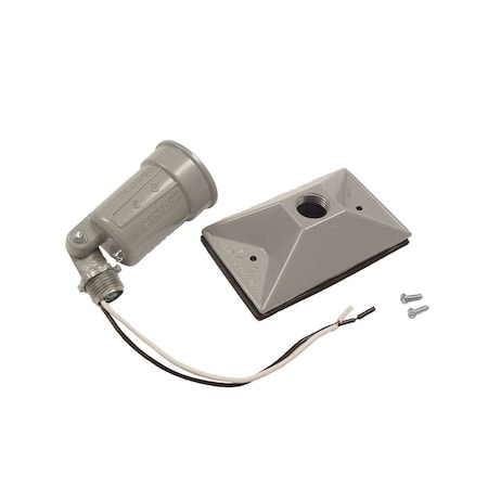 Weatherproof Cover, Outlet Box Type, 1 Gang, Die-Cast Aluminum, Lampholder Cover Type MPN:5620-0